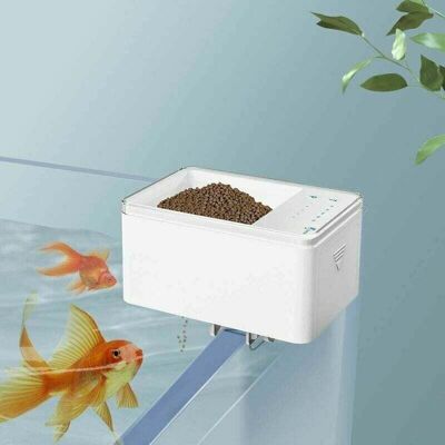 OEM Distributore Automatico Di Mangime Per Pesci Con Timer Digitale Intelligente. Distributore Automatico Da 70 Ml, A Batteria, Ideale Per Acquari E Laghetti - Crezuo OEM Distributore Automatico Di Mangime Per Pesci Con Timer Digitale Intelligente. Distributore Automatico Da 70 Ml, A Batteria, Ideale Per Acquari E Laghetti - Crezuo