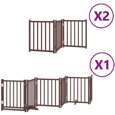 HELLOSHOP26 Cancelletto Di Sicurezza Per Animali Domestici Porta Pieghevole 12 Pannelli Legno Di Pioppo Marrone 020023170 HELLOSHOP26 Cancelletto Di Sicurezza Per Animali Domestici Porta Pieghevole 12 Pannelli Legno Di Pioppo Marrone 020023170