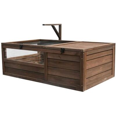 OEM Recinto Per Tartarughe - Bf31 - 97 X 57 X 51 Cm - Legno Resistente Alle Intemperie - Tetto Pieghevole, Gancio Per Lampada OEM Recinto Per Tartarughe - Bf31 - 97 X 57 X 51 Cm - Legno Resistente Alle Intemperie - Tetto Pieghevole, Gancio Per Lampada