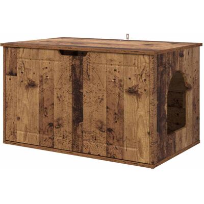 VIDAXL Casa Per Gatti Legno Vecchio 85 X 55 X 50,5 Cm VIDAXL Casa Per Gatti Legno Vecchio 85 X 55 X 50,5 Cm