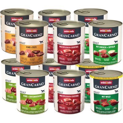 OEM Cibo Umido Per Cani Animonda Grancarno Adult Mix Di Gusti 12x800g OEM Cibo Umido Per Cani Animonda Grancarno Adult Mix Di Gusti 12x800g