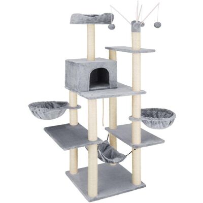 Albero per Gatti Helloshop26 - 165cm Grigio Albero per Gatti Helloshop26 - 165cm Grigio