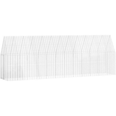 MAISON EXCLUSIVE - Gabbia Per Polli 2 Pcs Argento 600 X 100 X 210 Cm MAISON EXCLUSIVE - Gabbia Per Polli 2 Pcs Argento 600 X 100 X 210 Cm