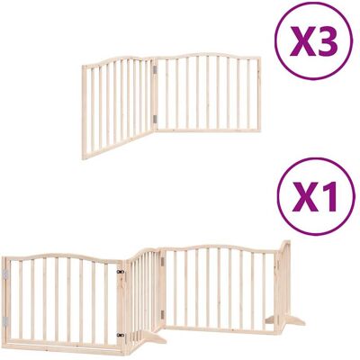HELLOSHOP26 Cancelletto Di Sicurezza Per Animali Domestici Porta Pieghevole 10 Pannelli Legno Di Pioppo Marrone 020023115 HELLOSHOP26 Cancelletto Di Sicurezza Per Animali Domestici Porta Pieghevole 10 Pannelli Legno Di Pioppo Marrone 020023115