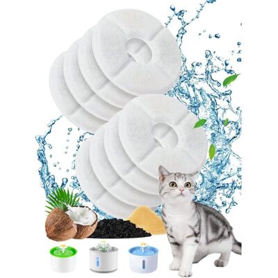 OEM Set Di 8 Filtri Per Fontanella Per Gatti, Filtri Di Ricambio Per Fontanelle Per Cani/gatti, Fontanella Per Gatti Con Resina E Carbone Attivo OEM Set Di 8 Filtri Per Fontanella Per Gatti, Filtri Di Ricambio Per Fontanelle Per Cani/gatti, Fontanella Per Gatti Con Resina E Carbone Attivo