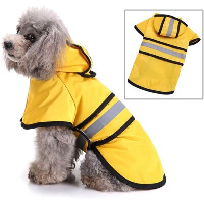 OEM Cappotto Impermeabile Riflettente Per Cani Con Cappuccio E Foro Regolabile Per Il Guinzaglio – Giallo, Taglia Xl – Per Cani Di Piccola E Grande Taglia OEM Cappotto Impermeabile Riflettente Per Cani Con Cappuccio E Foro Regolabile Per Il Guinzaglio – Giallo, Taglia Xl – Per Cani Di Piccola E Grande Taglia