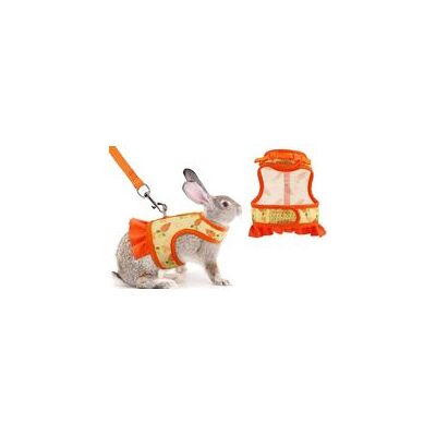 OEM Pettorina Impermeabile, Regolabile E Traspirante Per Conigli, Adatta A Piccoli Animali Come Gattini, Porcellini D'India, Cincillà E Altri Animali Di Piccola Taglia. Dotata Di Gilet Con Coulisse (aranc OEM Pettorina Impermeabile, Regolabile E Traspirante Per Conigli, Adatta A Piccoli Animali Come Gattini, Porcellini D'India, Cincillà E Altri Animali Di Piccola Taglia. Dotata Di Gilet Con Coulisse (aranc