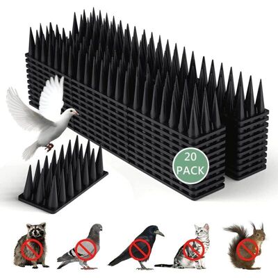 OEM 6 Metri Di Punte Di Plastica Anti-piccioni, 20 Pezzi Di Trappola Repellente, Repellente Per Uccelli, Gatti E Passeri, Per Balcone E Finestra, Punte Anti-animale (nero) -crezuo OEM 6 Metri Di Punte Di Plastica Anti-piccioni, 20 Pezzi Di Trappola Repellente, Repellente Per Uccelli, Gatti E Passeri, Per Balcone E Finestra, Punte Anti-animale (nero) -crezuo