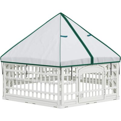 VIDAXL Panchetto Per Cani A 6 Pannelli 177,5 X 154,5 X 112 Cm Plastica VIDAXL Panchetto Per Cani A 6 Pannelli 177,5 X 154,5 X 112 Cm Plastica