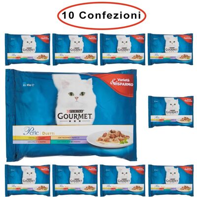 Purina Gourmet Perle Umido Gatto Duetti Con Carni Delicate 10 Confezioni Da 4 Buste Da 85 Grammi Purina Gourmet Perle Umido Gatto Duetti Con Carni Delicate 10 Confezioni Da 4 Buste Da 85 Grammi
