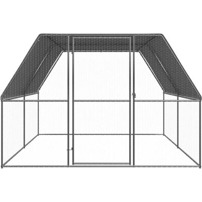 MAISON EXCLUSIVE - Gabbia Per Polli Da Esterno 3x4x2 M In Acciaio Zincato MAISON EXCLUSIVE - Gabbia Per Polli Da Esterno 3x4x2 M In Acciaio Zincato