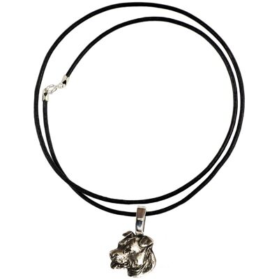 OEM American Staffordshire Terrier, Amstaff, Amstaf - Collana Con Ciondolo Placcato In Argento Per Gli Amanti Dei Cani, Gioiello Discreto Di Art-dog OEM American Staffordshire Terrier, Amstaff, Amstaf - Collana Con Ciondolo Placcato In Argento Per Gli Amanti Dei Cani, Gioiello Discreto Di Art-dog