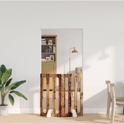 VIDAXL Recinto Pieghevole Per Animali 2 Pz Legno Di Quercia VIDAXL Recinto Pieghevole Per Animali 2 Pz Legno Di Quercia