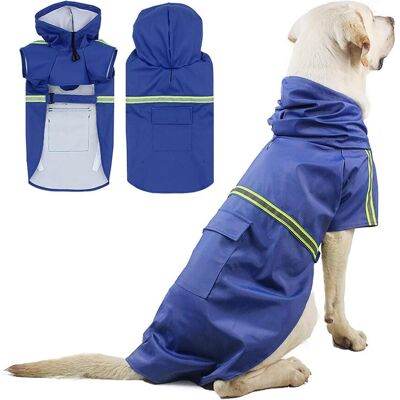 OEM Impermeabile Per Cani, Giacca Antipioggia Per Cani Con Cappuccio, Cappotto Per Cani Impermeabile E Antivento Al 100% Con Strisce Riflettenti, Foro Per L'Imbracatura, Lavabile In Lavatrice (l) OEM Impermeabile Per Cani, Giacca Antipioggia Per Cani Con Cappuccio, Cappotto Per Cani Impermeabile E Antivento Al 100% Con Strisce Riflettenti, Foro Per L'Imbracatura, Lavabile In Lavatrice (l)