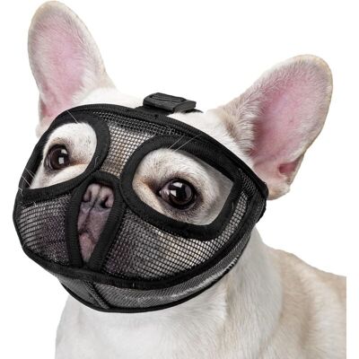 XISRENS Museruola Per Bulldog, Regolabile, Non Copre Gli Occhi, Museruola Silenziosa Per Cani Che Mordono (l, Nero) XISRENS Museruola Per Bulldog, Regolabile, Non Copre Gli Occhi, Museruola Silenziosa Per Cani Che Mordono (l, Nero)