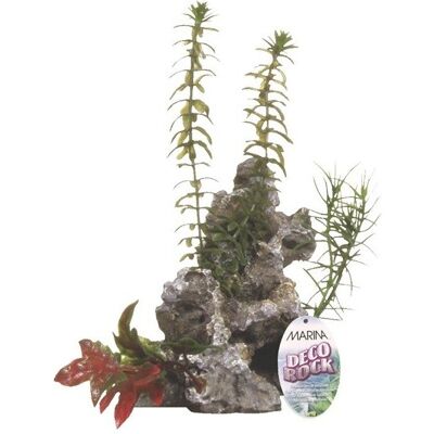 MARINA Deco Rock - Roca Con Piante M Per Decorare Acquari - MARINA Deco Rock - Roca Con Piante M Per Decorare Acquari -
