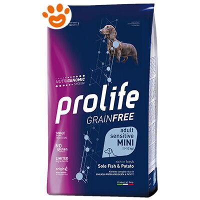 PROLIFE Cibo per cani Sogliola e Patate - Mini sensibile - 7kg PROLIFE Cibo per cani Sogliola e Patate - Mini sensibile - 7kg