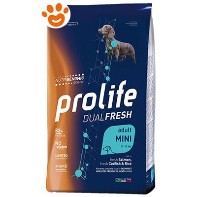PROLIFE Cibo per cani Mini Salmone, Merluzzo e Riso - Salmone & Bianco PROLIFE Cibo per cani Mini Salmone, Merluzzo e Riso - Salmone & Bianco
