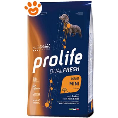 PROLIFE - Dog Dualfresh Adult Mini Tacchino Fresco Maiale Fresco E Riso Dog Dualfresh Adult Mini Tacchino Fresco Maiale Fresco E Riso - Sacco Da 600 Gr, Sacco Da 600 Gr PROLIFE - Dog Dualfresh Adult Mini Tacchino Fresco Maiale Fresco E Riso Dog Dualfresh Adult Mini Tacchino Fresco Maiale Fresco E Riso - Sacco Da 600 Gr, Sacco Da 600 Gr