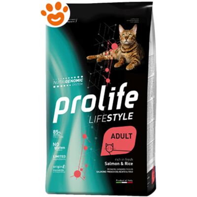 PROLIFE - Cat Lifestyle Adult Salmone E Riso Cat Lifestyle Adult Salmone E Riso - Sacco Da 400 Gr PROLIFE - Cat Lifestyle Adult Salmone E Riso Cat Lifestyle Adult Salmone E Riso - Sacco Da 400 Gr