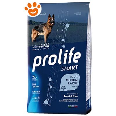 PROFILE - Prolife Smart Adult Large Trota e Riso - 2,5 kg - Mangime per cani PROFILE - Prolife Smart Adult Large Trota e Riso - 2,5 kg - Mangime per cani