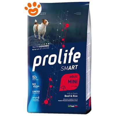 PROLIFE Dog Smart Adult Mini Manzo E Riso Dog Smart Adult Mini Manzo E Riso - Sacco Da 2 Kg - PROLIFE Dog Smart Adult Mini Manzo E Riso Dog Smart Adult Mini Manzo E Riso - Sacco Da 2 Kg -