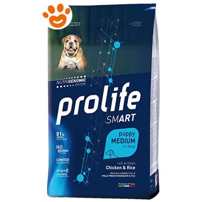 Prolife Cuccioli Pollo & Riso Medio - Cibo per cani Prolife Cuccioli Pollo & Riso Medio - Cibo per cani