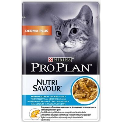 Purina Pro Plan Wc Derma Plus Salsa Merluzzo 85g Purina Pro Plan Wc Derma Plus Salsa Merluzzo 85g
