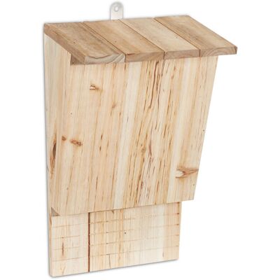 RELAXDAYS Casetta Per Pipistrelli, Rifugio Xl, Pipistrellini, Bat Box, Legno Non Trattato, Hlp 34x22,5x13 Cm, Naturale - RELAXDAYS Casetta Per Pipistrelli, Rifugio Xl, Pipistrellini, Bat Box, Legno Non Trattato, Hlp 34x22,5x13 Cm, Naturale -