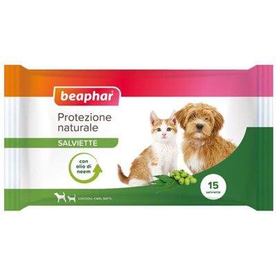 beaphar - Dog E Cat Protezione Naturale Salviette Dog E Cat Protezione Naturale Salviette - Confezione Da 15 Salviette beaphar - Dog E Cat Protezione Naturale Salviette Dog E Cat Protezione Naturale Salviette - Confezione Da 15 Salviette