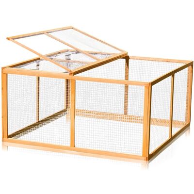 MELKO - Scuderia Hare Hare - 120 x 120 x 59 cm - legno - Recinzione MELKO - Scuderia Hare Hare - 120 x 120 x 59 cm - legno - Recinzione