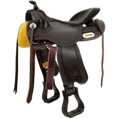 AMAHORSE Sella Western Freemax Treeless In Cuoio Ingrassato Short Back Buffalo Senza Arcione: 15" AMAHORSE Sella Western Freemax Treeless In Cuoio Ingrassato Short Back Buffalo Senza Arcione: 15"