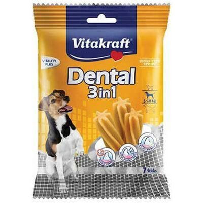 Vitakraft Stick Dentale 3 En1 Per Cani Di Piccola Taglia 120g Vitakraft Stick Dentale 3 En1 Per Cani Di Piccola Taglia 120g