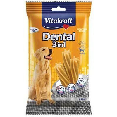 Vitakraft Snack Dentali 3 En1 Per Cani Medi - 180 G Vitakraft Snack Dentali 3 En1 Per Cani Medi - 180 G