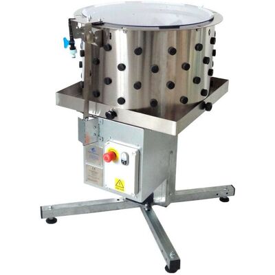 SUINGA - Spiumatrice Automatica In Acciaio Inox Per Polli, Tacchini, Quaglie E Pernici 80-200 Uccelli/ora 54x54x113 Cm Spiumatrice SUINGA - Spiumatrice Automatica In Acciaio Inox Per Polli, Tacchini, Quaglie E Pernici 80-200 Uccelli/ora 54x54x113 Cm Spiumatrice