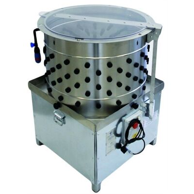 NO BRAND - Spiumatrice Automatica In Acciaio Inox Per Pollame 250 A 300 Polli/ora 64x64x95 Cm Spiumatrice Professionale NO BRAND - Spiumatrice Automatica In Acciaio Inox Per Pollame 250 A 300 Polli/ora 64x64x95 Cm Spiumatrice Professionale