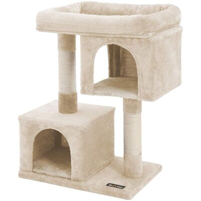 HELLOSHOP26 Tiragraffi Per Gatti Con Palo In Sisal 2 Lussuosi Nascondigli Casetta Gioco Mobile Per Gattini Gatti E Felini Colore Beige 120000156 HELLOSHOP26 Tiragraffi Per Gatti Con Palo In Sisal 2 Lussuosi Nascondigli Casetta Gioco Mobile Per Gattini Gatti E Felini Colore Beige 120000156
