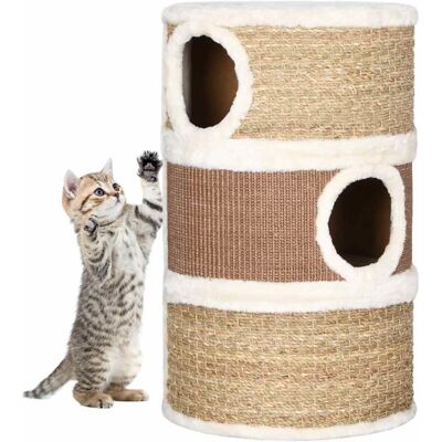 VIDAXL Tiragraffi A Forma Di Barile 60 Cm In Giunco - VIDAXL Tiragraffi A Forma Di Barile 60 Cm In Giunco -