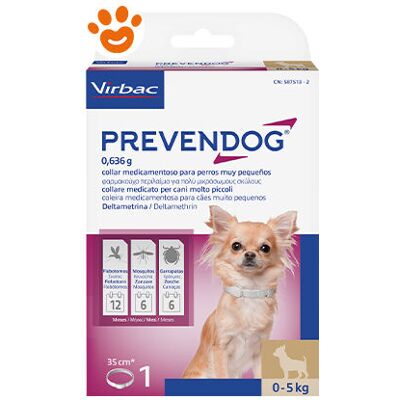 Virbac - Dog Prevendog Collari 35 Cm 0-5 Kg Dog Prevendog Collari 35 Cm 0-5 Kg - Confezione Da 1 Collare Virbac - Dog Prevendog Collari 35 Cm 0-5 Kg Dog Prevendog Collari 35 Cm 0-5 Kg - Confezione Da 1 Collare