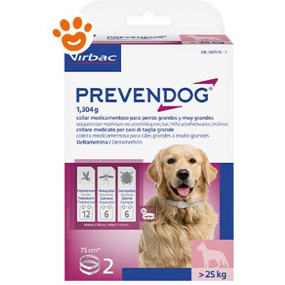 VETPHARMA ANIMAL HEALTH S.L. Prevendog Collare - Grande Collare Antiparassitario VETPHARMA ANIMAL HEALTH S.L. Prevendog Collare - Grande Collare Antiparassitario