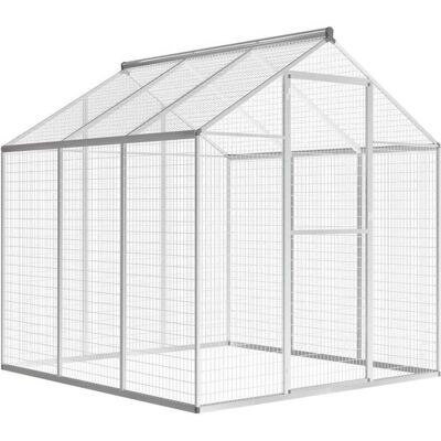 VIDAXL Voliera Da Giardino In Alluminio 183x178x194 Cm VIDAXL Voliera Da Giardino In Alluminio 183x178x194 Cm