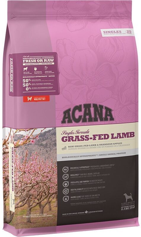Acana Dog All Breeds Singles Grass Fed Lamb Dog All Breeds Singles Grass Fed Lamb - Sacco Da 11,4 Kg - 1 Acana Dog All Breeds Singles Grass Fed Lamb Dog All Breeds Singles Grass Fed Lamb - Sacco Da 11,4 Kg -