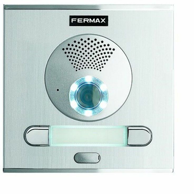 FERMAX 40008 city S1 CP201 duox plus targa in alluminio anodizzato per abitazioni, apertura porte, chiamata portineria -