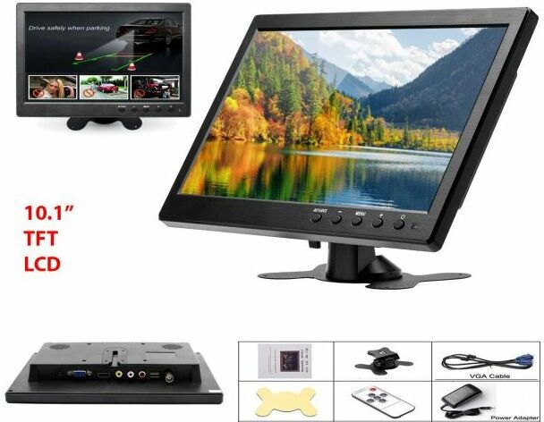 TOPOLENASHOP - Monitor hdmi vga Schermo lcd tft 10.1 pollici 1080p Altoparlante bnc usb