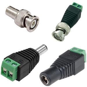 TRADE SHOP Traesio - 4x Connettori Adattatori 12v Balun Bnc Jack Rca Per Dvr Sorveglianza Telecamere - -4x Alimentazione Femmina - - TRADE SHOP Traesio - 4x Connettori Adattatori 12v Balun Bnc Jack Rca Per Dvr Sorveglianza Telecamere - -4x Alimentazione Femmina - -