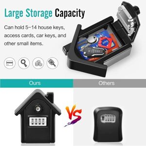 XISRENS Cassetta Di Sicurezza Per Chiavi Da Parete Con Codice Digitale E Chiavi Di Emergenza, Grande Cassetta Di Sicurezza Per Chiavi, Cassetta Di Sicurezza Per Chiavi Da Esterno Per Casa, Ufficio, Fabbrica, XISRENS Cassetta Di Sicurezza Per Chiavi Da Parete Con Codice Digitale E Chiavi Di Emergenza, Grande Cassetta Di Sicurezza Per Chiavi, Cassetta Di Sicurezza Per Chiavi Da Esterno Per Casa, Ufficio, Fabbrica,