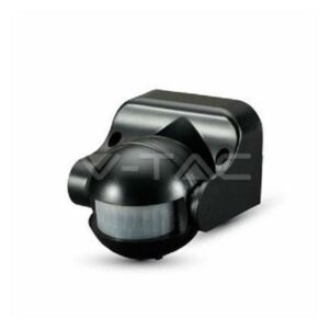 V-TAC VT-8003 Sensore di movimento infrarossi crepuscolare a parete 180° montaggio a plafone colore nero - sku 5077 - Nero -