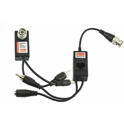 TOPOLENASHOP - Coppia Trasmettitori Video Audio Balun Alimentazione Porta Lan Rj45 Cavo Cat 5 TOPOLENASHOP - Coppia Trasmettitori Video Audio Balun Alimentazione Porta Lan Rj45 Cavo Cat 5