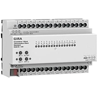 No Name Gira Attuatore relè tende 16X/8X 16A KNX No Name Gira Attuatore relè tende 16X/8X 16A KNX