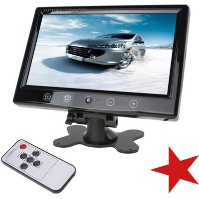 TECH-IT Monitor Lcd Tft 10' Con 2 Ingressi Video Auto Camper Poggiatesta Video Security TECH-IT Monitor Lcd Tft 10' Con 2 Ingressi Video Auto Camper Poggiatesta Video Security